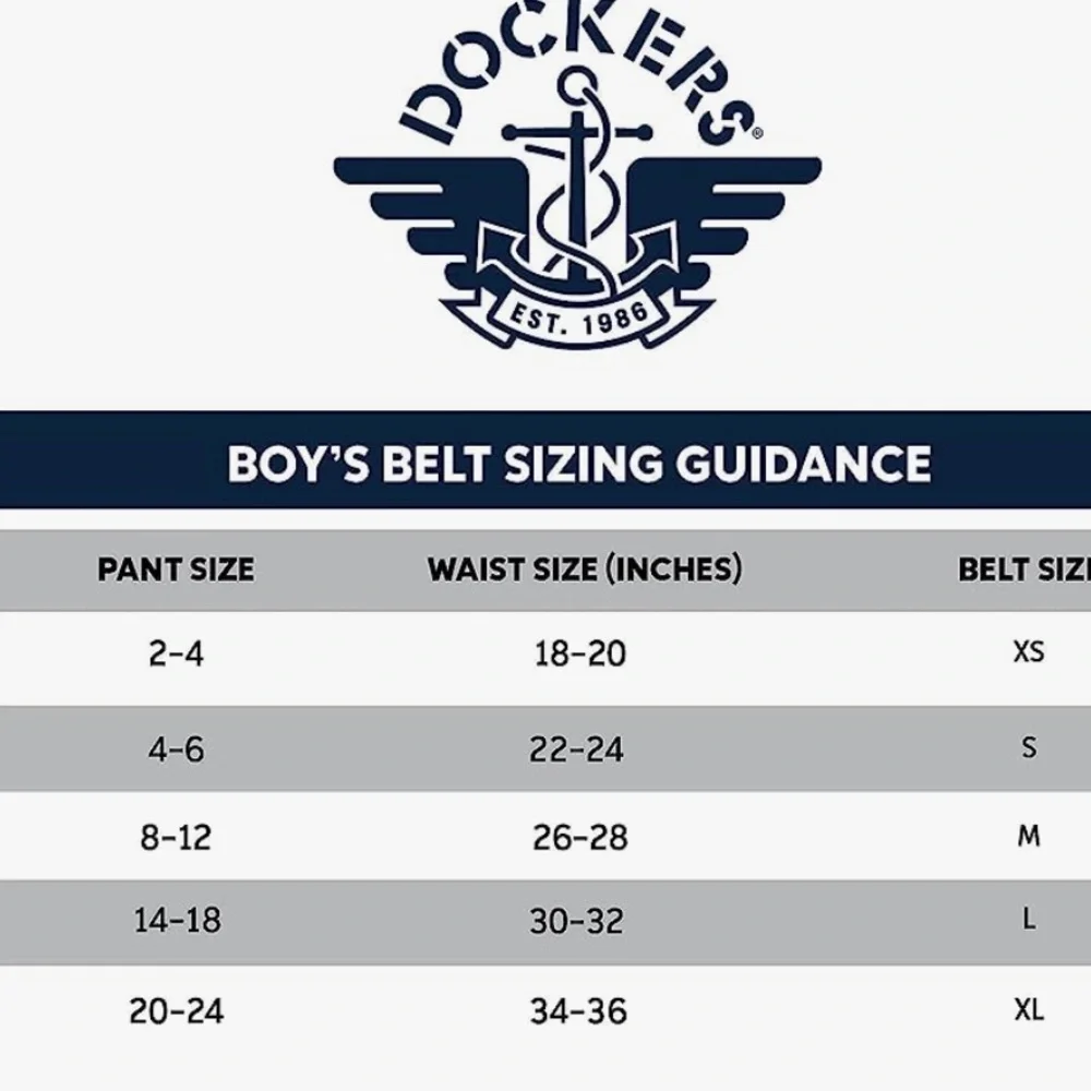 NWT: Boys dockers (2 in 1) reversible youth belt.. size large